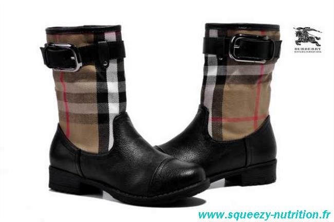 bottes burberry en caoutchouc pas cher